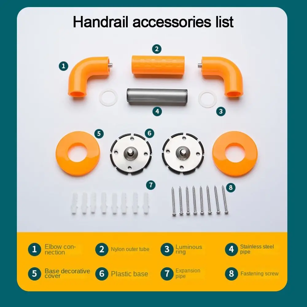 Description Picture 6 of item30/40/50cm Bathroom Grip Shower Tub Grab Bar Toilet Safe Handle Handrail Useful Shower Safety Support Handle Towel Rack