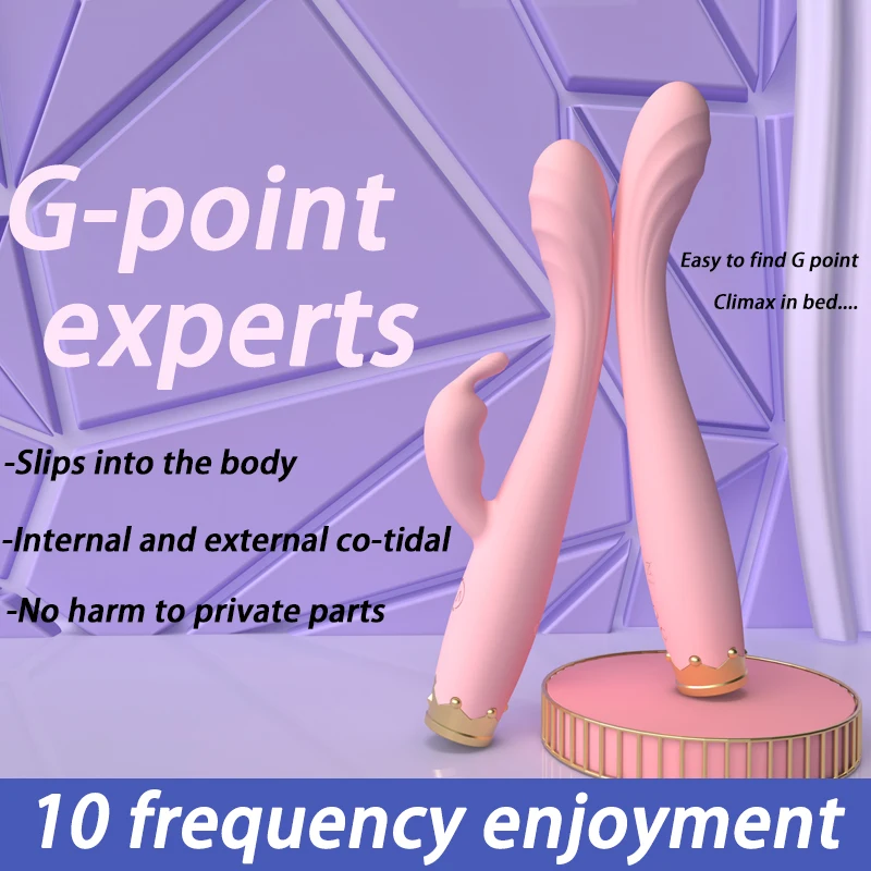 G-spot Dildo Vibrator Finger Shaped Silicone Massager For Adults_voghion.com