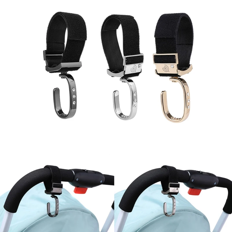 Baby Stroller Hook 360 Degree Rotation Pushchair Hanger Pram Cart Shopping Bag Clip Holder