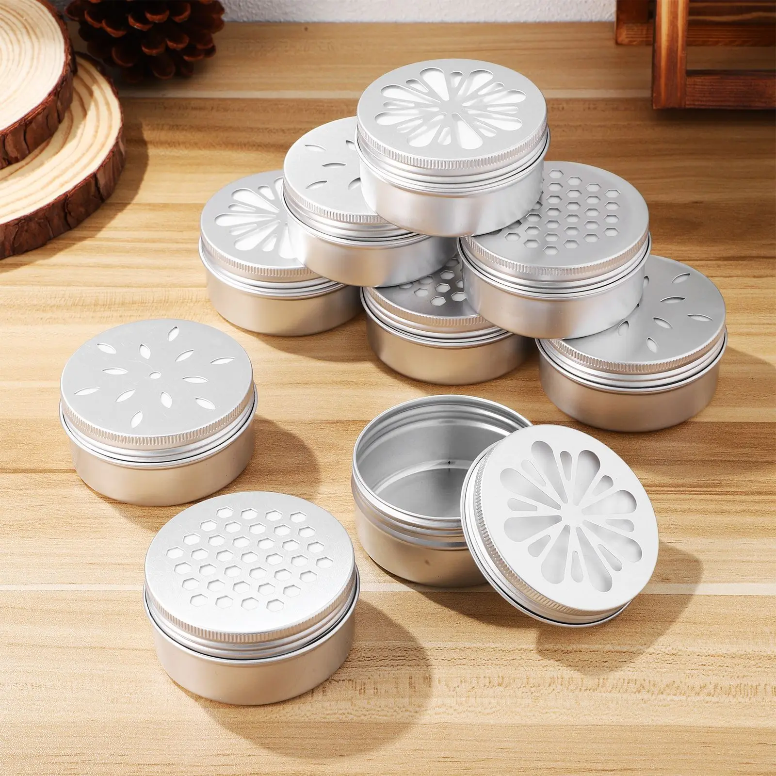 1 set Dog Training Scent Tins Metal Can Dog Smell Training Boxes Pet Scent Container With Dots,dog training supplies
