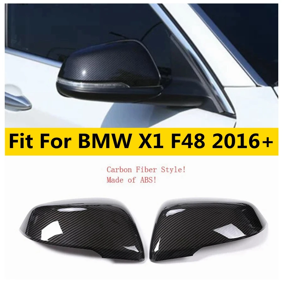 

Защитные крышки для наружных зеркал заднего вида, Крышка корпуса, отделка корпуса, подходит для BMW X1 F48 2016-2021, автомобильные аксессуары