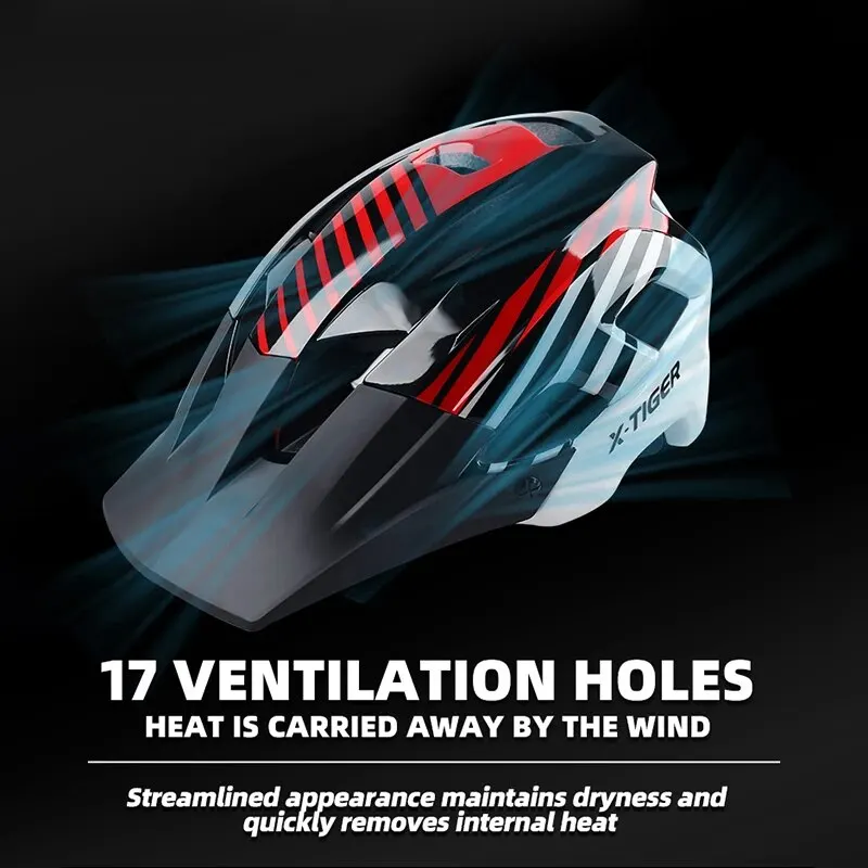 Bicycle Helmet Integrally-molded Magnetic Buckle Ultralight Outdoor Cycling Men Women MTB X-TIGER