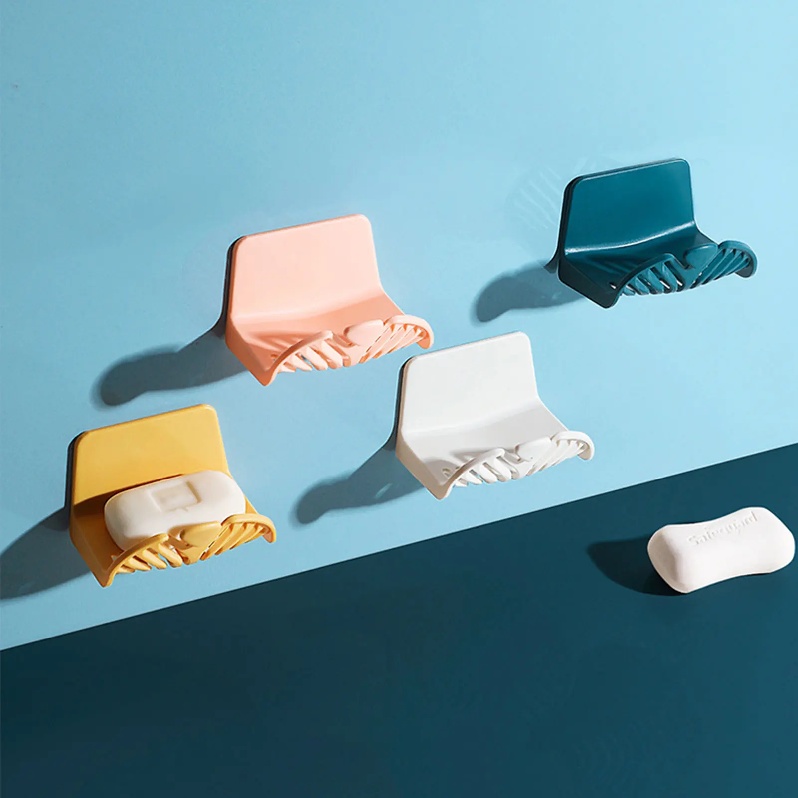 Description Picture 2 of itemBathroom Hanging Shower Dish Tray No Punching Damage Free Holder for Home Flat Dormitory Hotel