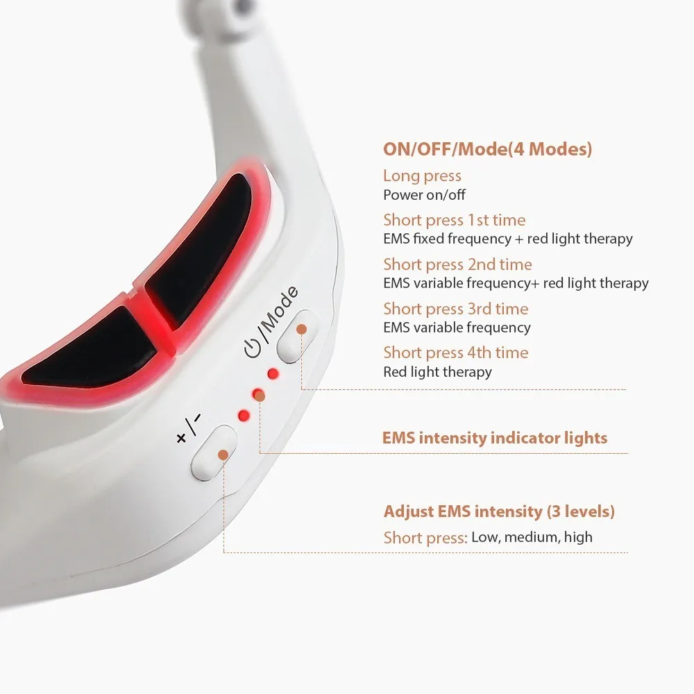 Red Light Eye Massager Micro-Current Anti-Aging Eye Care Machine Smooth Fine Line Beauty Care EMS Eye Relax Eye Bag Removal 1 Red Light Eye Massager Micro-Current Anti-Aging Eye Care Machine Smooth Fine Line Beauty Care EMS Eye Relax Eye Bag Removal 1