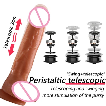 Bluetooth Vibrator Telescopic Rotating Dildo APP control clitoral stimulation Vagina Massage G-spot Vibrator Penis Sex Toy Women 4
