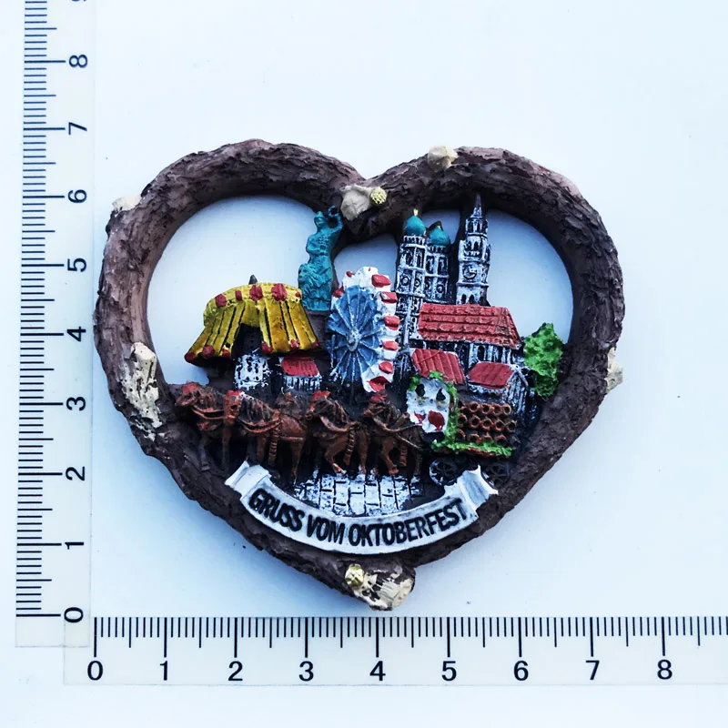 

German Fridge Magnet Creative Craft Message Stickers for Beer Festival Resin Craft Tourism Souvenir Decorations