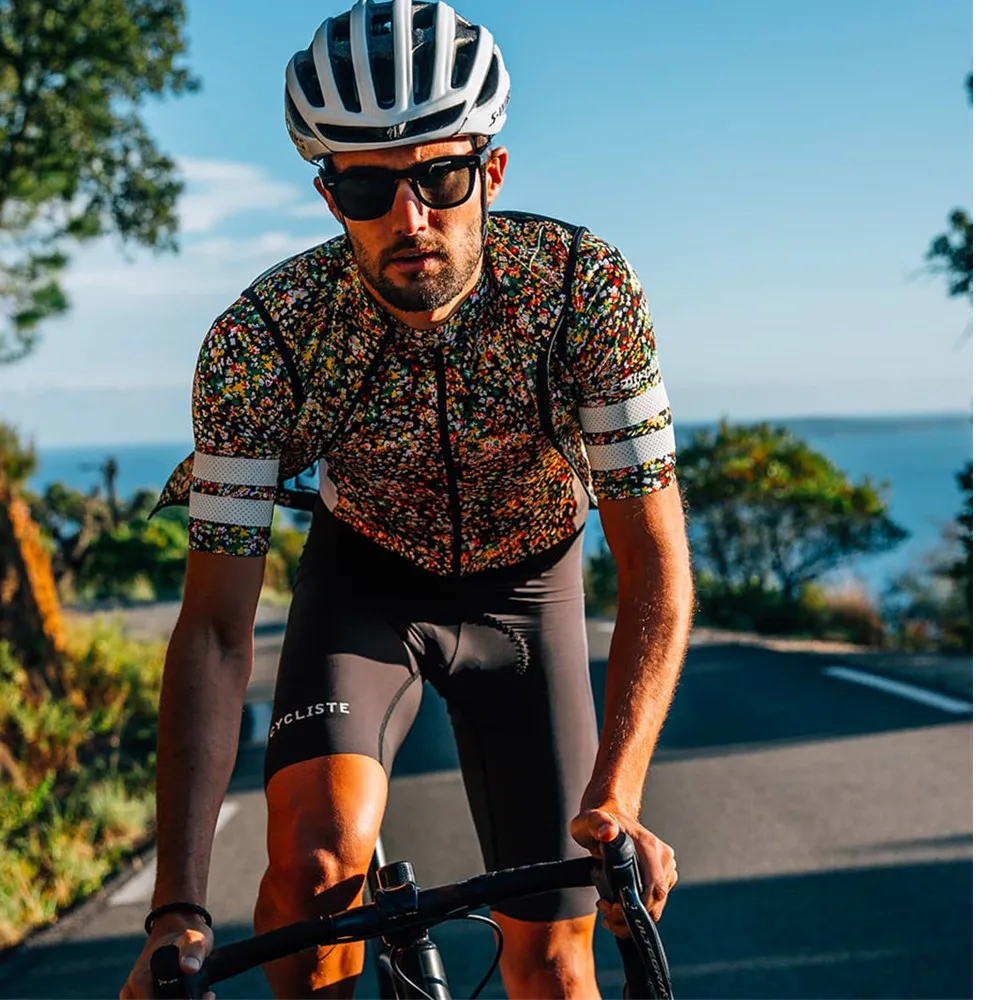 Cafe Du Cycliste Team Cycling Jersey Men Bicycle Short Sleeve Shirt Summer Mtb Road Bike Breathable Clothing Ciclismo Maillot 2