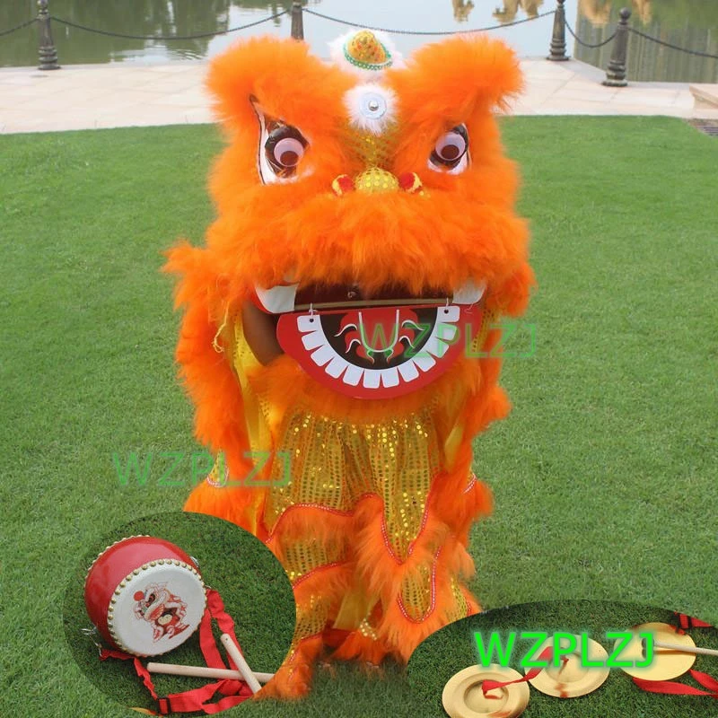 Royal 14 inch Lion Dance Costume Pants gong cymbals 5-12 Age Child WZPLZJ Party Performance Sport Outdoor Stage Christmas Spring