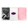 Frcolor 3Pcs Spa Facial Headband Make Up Wrap Head Cloth Headband Stretch Towel with Sticky Tape (White, Black, Pink) 6