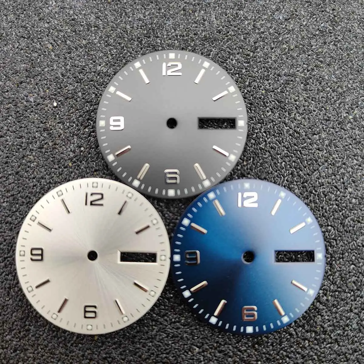 28.5mm de diâmetro duplo calendário assista dial