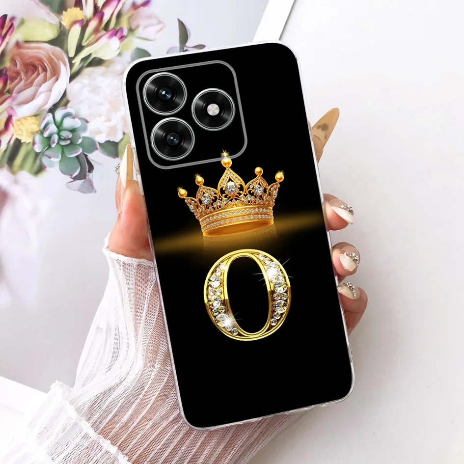 Luxury Crown Letters Soft Slim Silicone Phone Cover - Elegant Silicone Bumper Case