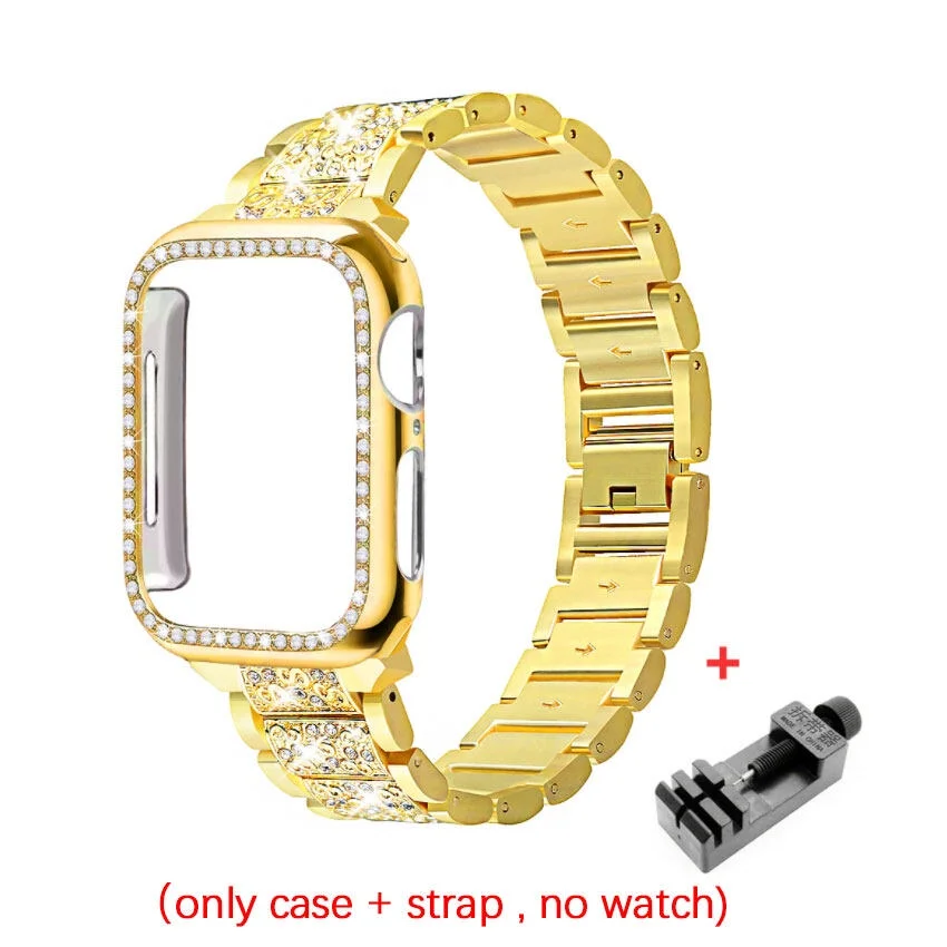 Elegant Women's Bracelet-Style Chain Strap with Metal Band