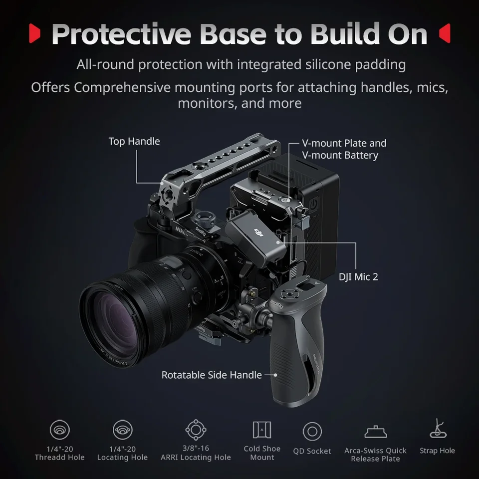 Smallrig Cage Kit for Nikon ZR Advance Cage Kit with Top and Side