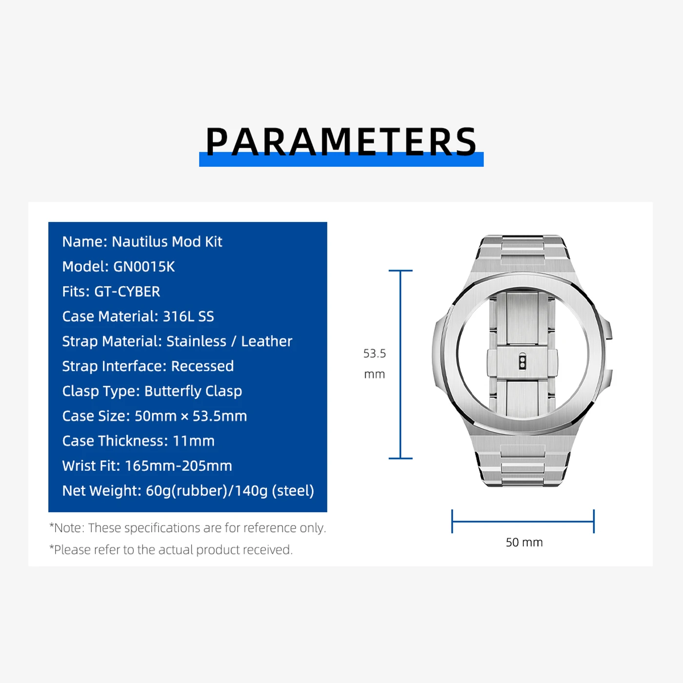 GienCreatives Nautilus Premium Watchcase Kit – Elegant Design & Enhanced Protection