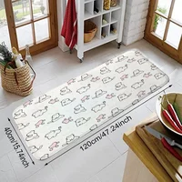 Cute Pink Animal Living Room Mat for Hallway on the Floor Doormat Outdoor Rug Decoration Home Accsessories Bedroom Carpet Custom 2