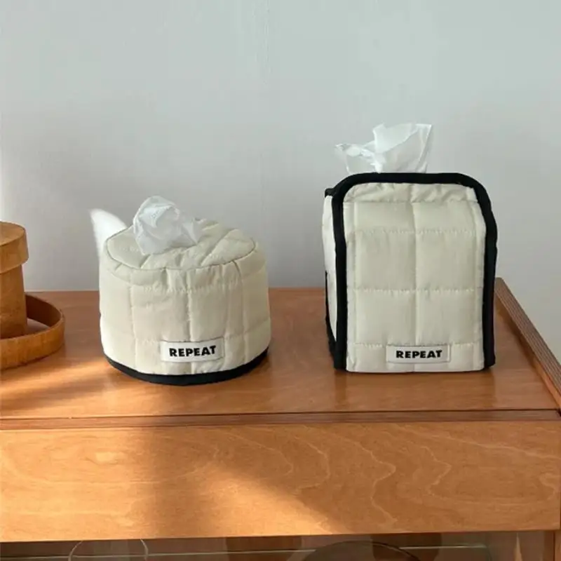 【F】티슈 페이퍼 보관함 공간 절약형 원형 사각형 롤 티슈 케이스 테이블 장식..