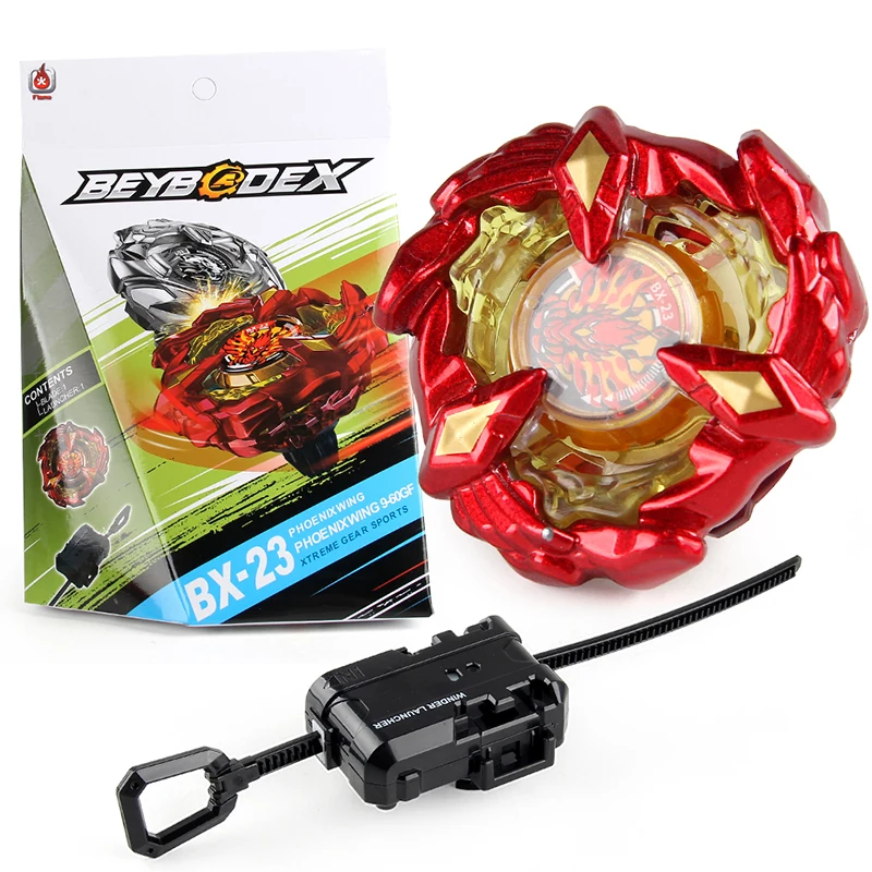 BX-23 Phoenix Wing Booster Starter with Ripcord Launcher Set BEY X