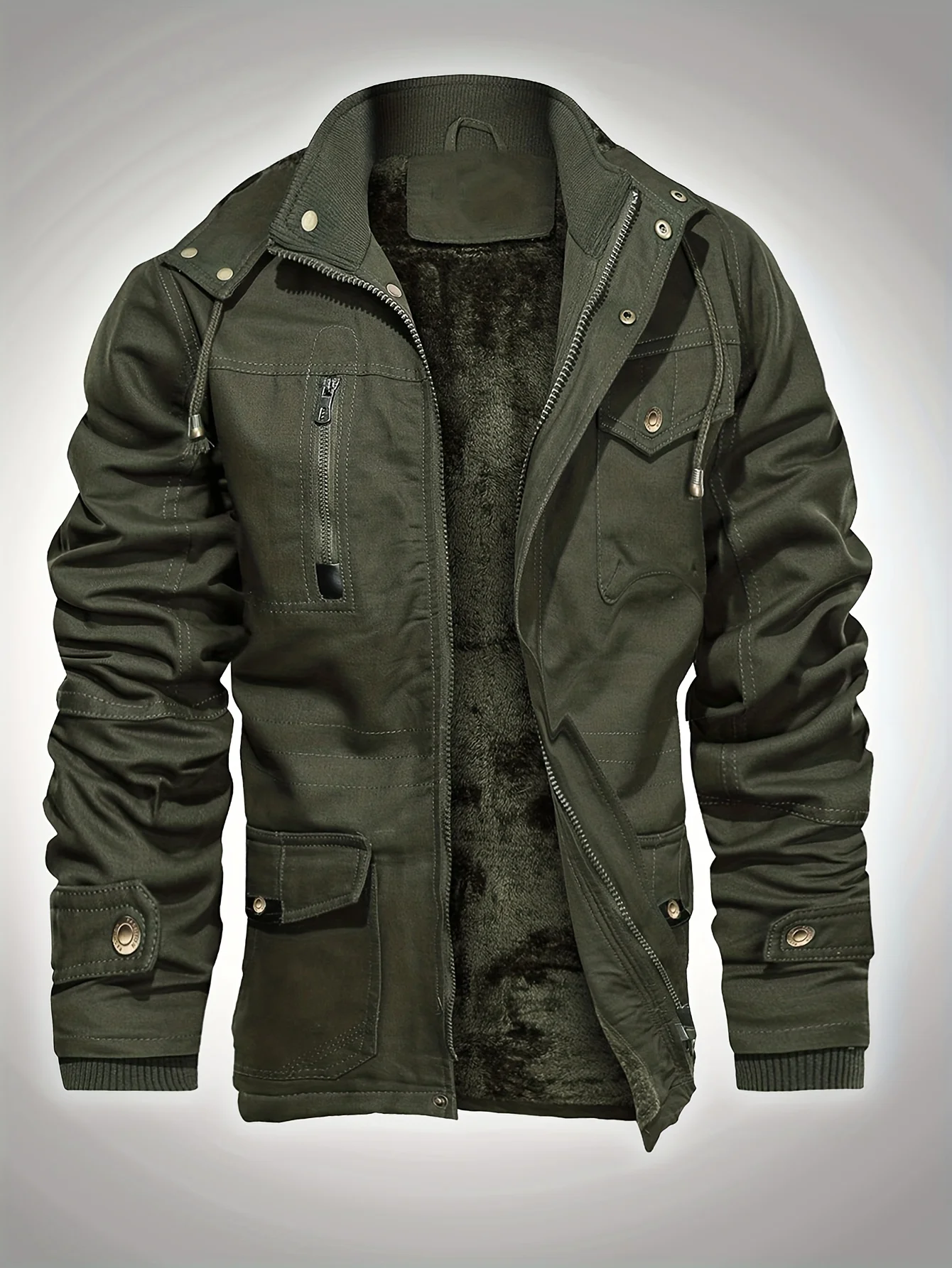 Hooded Jackets Parkas for Men Military Army Men's Golf Clothing Cold Sports Sweat-shirts Mens Sweat-shirt Coat Down Light Style