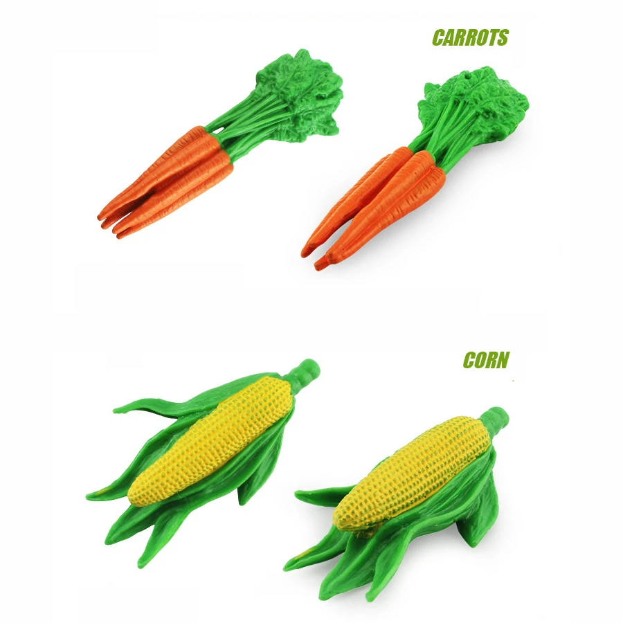 Realistic Mini Simulation Fruits Vegetables Model Figures, Early Educational Cognitive Learning Toys Table Party Decoration Gift