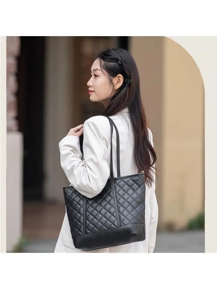 Hsitandy Quilted Tote Bag for women, Large Crossbody Bags for India | Ubuy