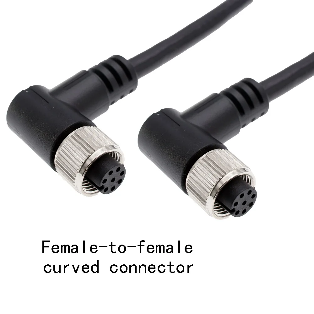 Enhanced Circular Waterproof Cable Connector - Male & Female, Various Pin Configurations, PVC/PUR, Straight & Angled Design