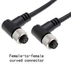 Enhanced Circular Waterproof Cable Connector - Male & Female, Various Pin Configurations, PVC/PUR, Straight & Angled Design - 5P (6 - 1.5meter)