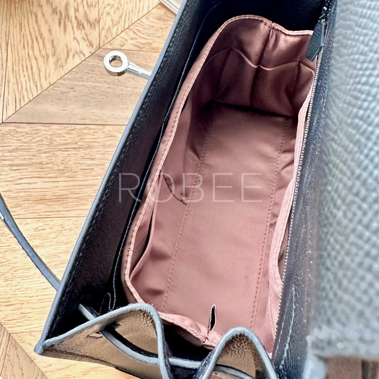 ROBEE For H Mini Kelly II Organizer Insert mini Waterproof Design Satin fabric Premium Fits handbag innerbag 3