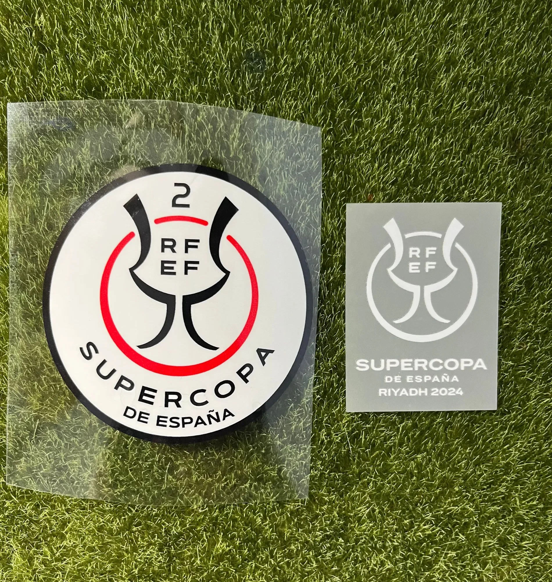 2024 финальная нашивка Supercopa, детали матча, Термотрансферная нашивка для футбола, Аппликации для одежды