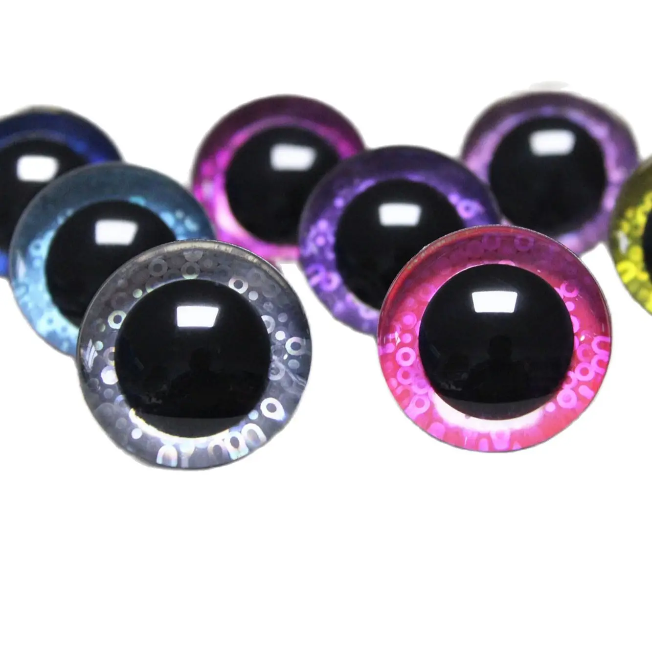 500pcs 9mm To 35mm Craft Animal Eyes New Lovely Glitter Toy Safety Eyes
