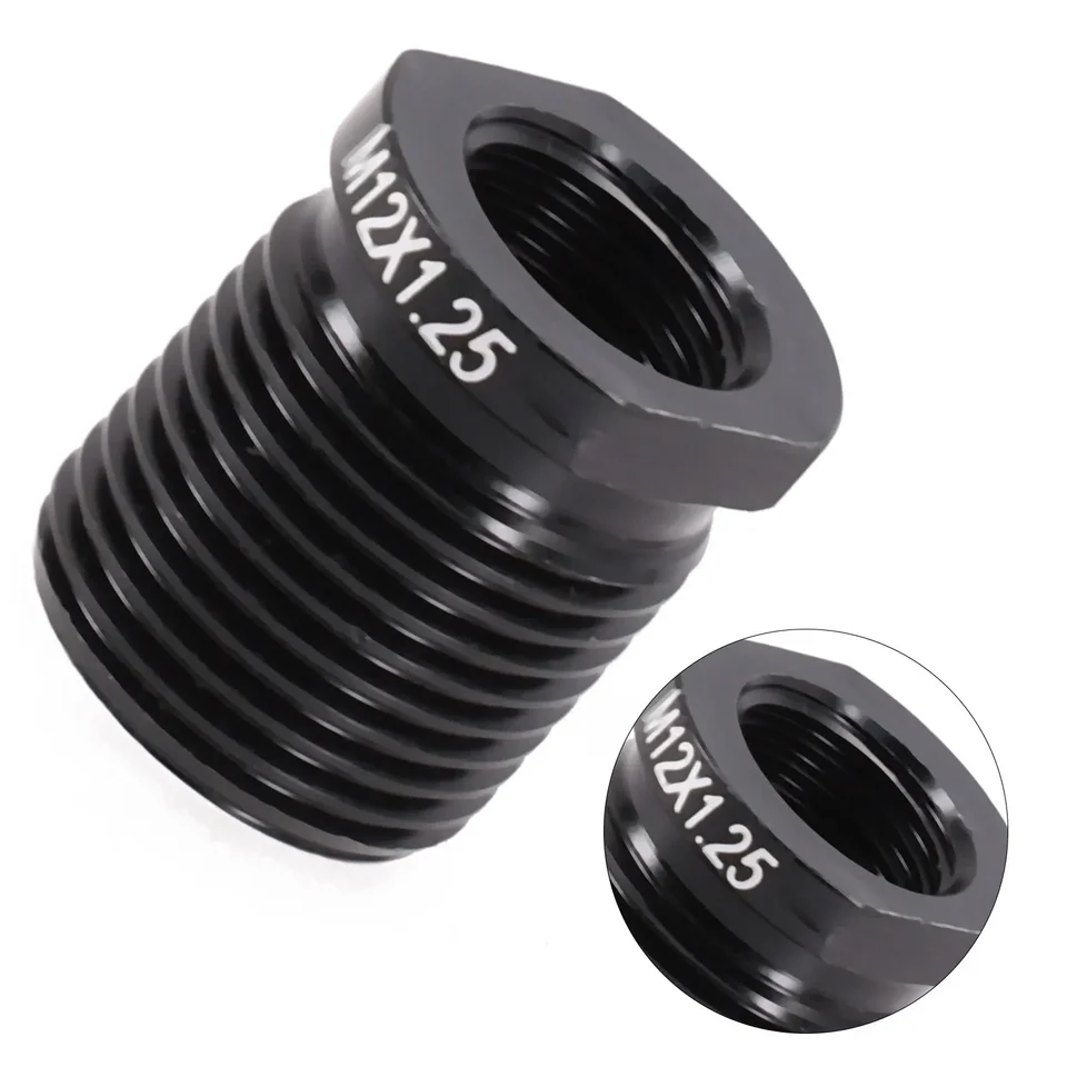 Adaptateur Pommeau Levier Vitesse M12×1.25 - Aluminium CNC, Universel Pour Voiture - Argent/Noir/Rouge/Bleu