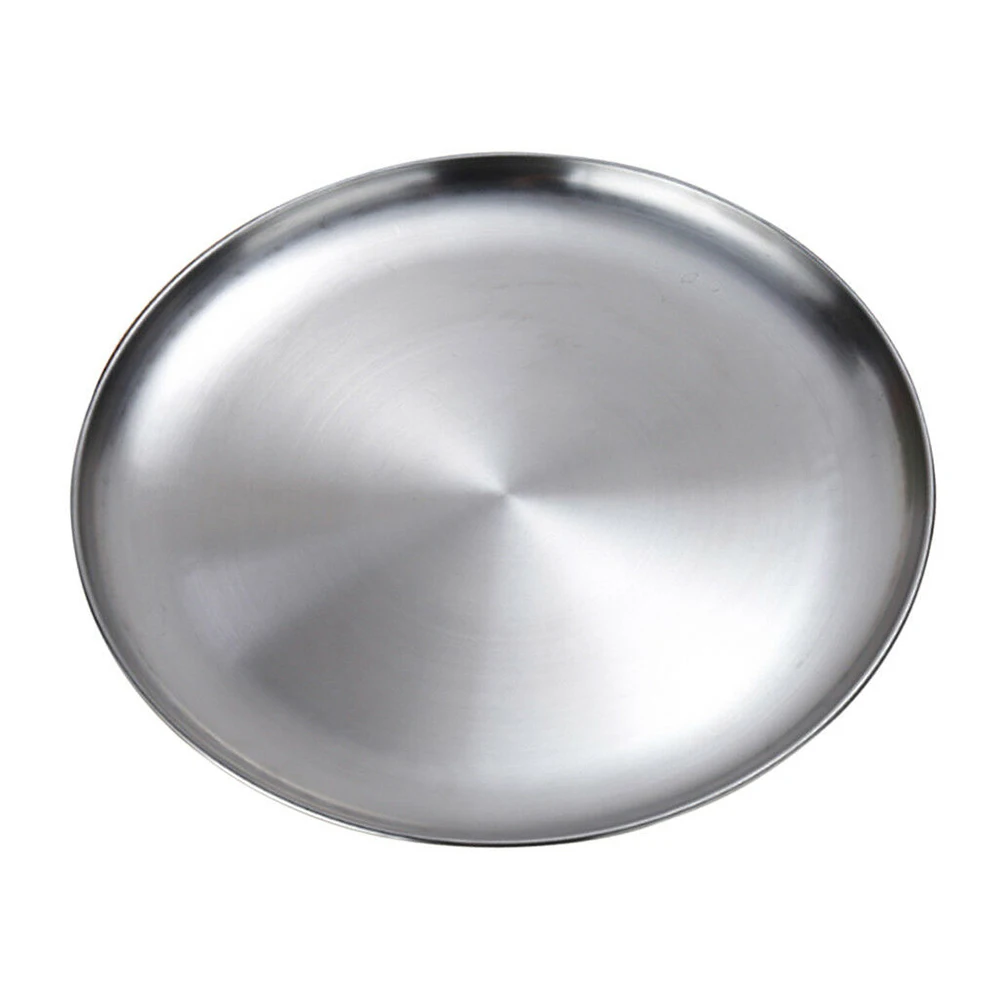 Stainless Steel Dish Plate Buffet Platter Kitchen Accessories dining dish For Bbq Pasta