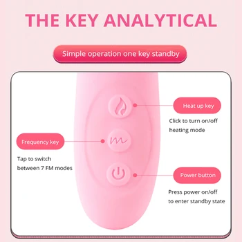 ST22 Female Masturbators Powerful Telescopic Vibrator For Women Tongue Licking Sex Toys Soft Silicone Clitoris Massage Stick 3