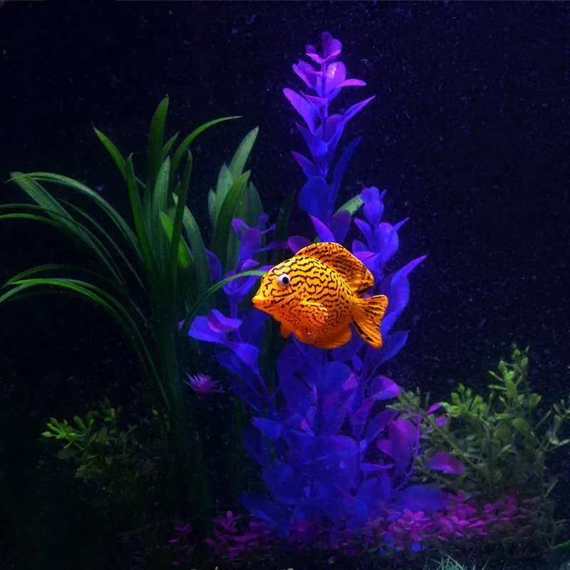 Silicone Artificial Fish Aquatic Landscape Night Luminous Fish Glow In Dark Underwater Tank Decor Aquarium Accessories fish tank ornaments fish tank decorations aquarium ornaments mini landscape ornaments