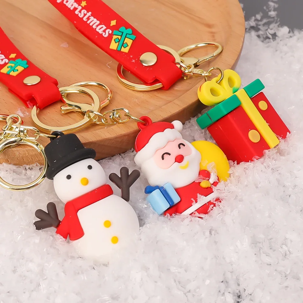 Ciondolo natalizio a forma di Babbo Natale per borsa
