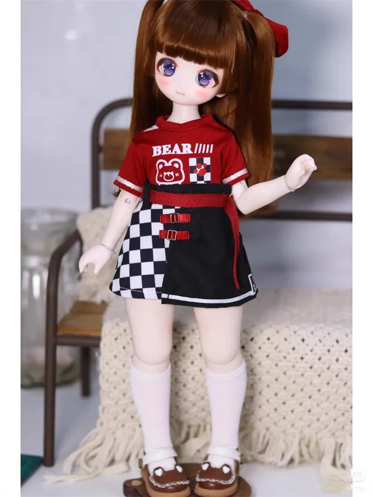 

New Arrival BJD Doll Clothes For 1/4 MSD MDD Doll Accessories T-shirt Skirt Doll Dress Up Gift Diy Clothes (Excluding Doll)