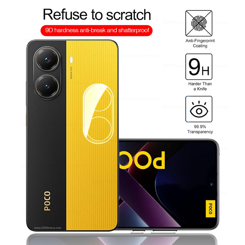 Pellicola Vetro Temperato per Xiaomi Poco X7 Pro, con Protezione Lente Pellicola Vetro Temperato per Xiaomi Poco X7 Pro, con Protezione Lente