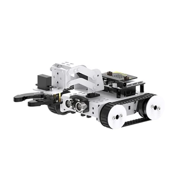 Microbit Robot Car graphic Robot programmabile Qtruck per Microbit V2 Robot Kit fai da te Education Starter Kit Crawler Trace RC Tank