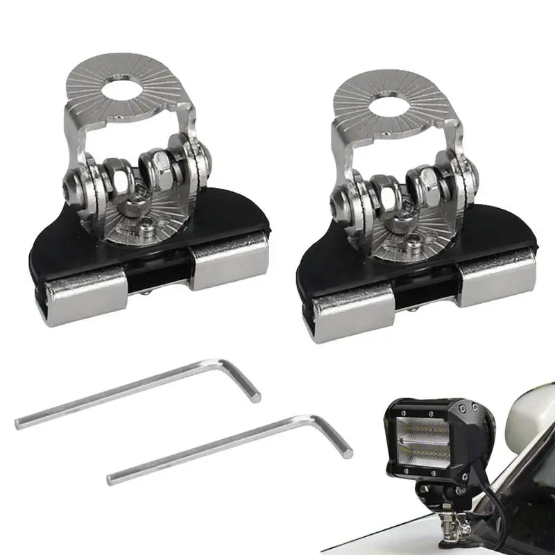 

Universal LED Light Bar Mounting Brackets LED Work Light Mount Clamp Holder Durable & Sturdy 304 Stainless Steel For Tractor Ute