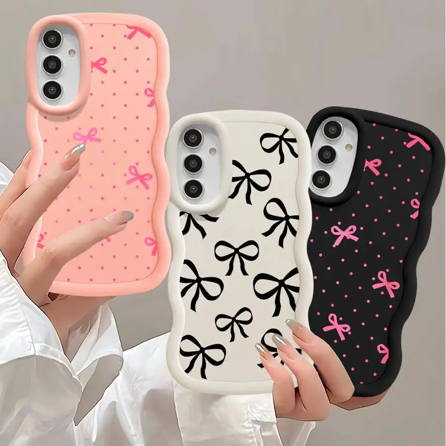 Chic Black Bow Soft TPU Phone Case