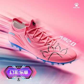 Kelme Men's Soccer Shoes Mg Professional Football Shoes Artificial Grass Training Adult Short Spikes Cushioning Football Boots