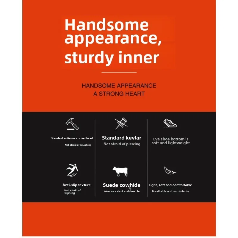 Nouvelles chaussures de Protection du travail légères et respirantes pour hommes et femmes, chaussures de sécurité Anti-écrasement et Anti-perçage à bout en acier – Image 2