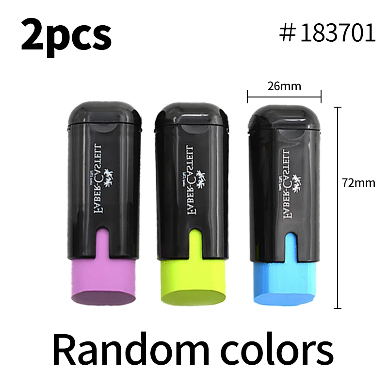 Faber-Castell 2 In 1 Erasers Pencil Top Protector Caps Multi-function Pen Protective Cover Eraser Student Correction Supplies 3