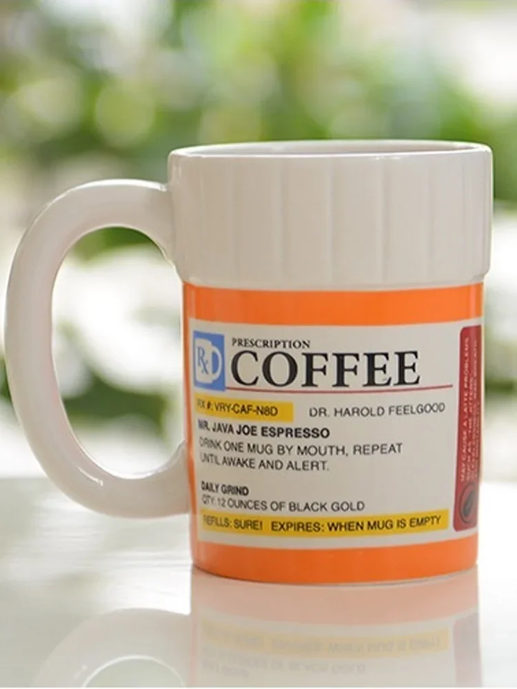 Prescription Coffee Mug - فنجان قهوة بوصفة طبية