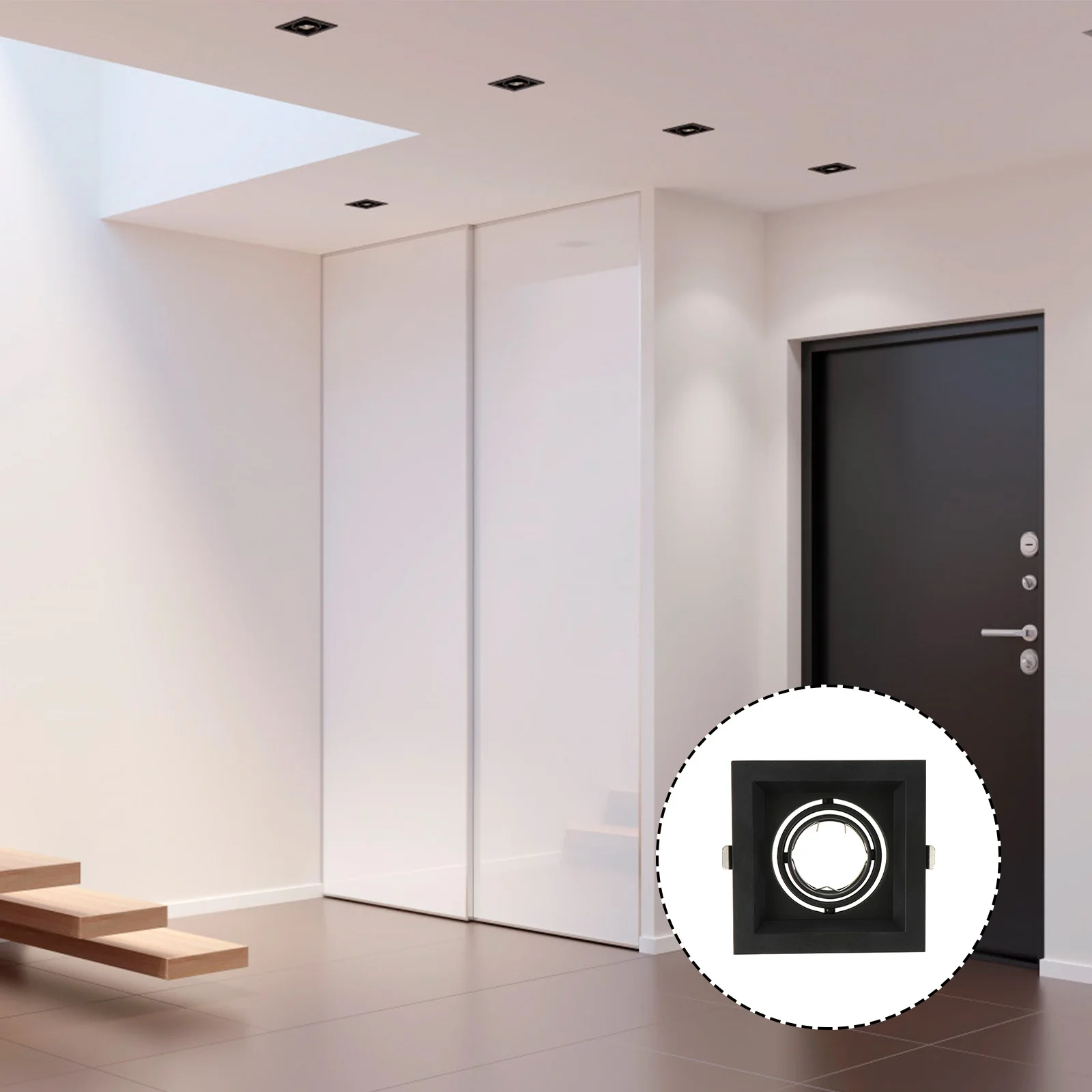 

Spotlight Housing Mounting Frame Adjustable Spotlight Fitting GU10 Holder Shell Ceiling Fitting