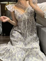 2024 New Sweet Sle Women's Spwear ort Sve Loose Summer Home Clothes Outdoor Wearable with Chest Pad V-ne Print - Image 3