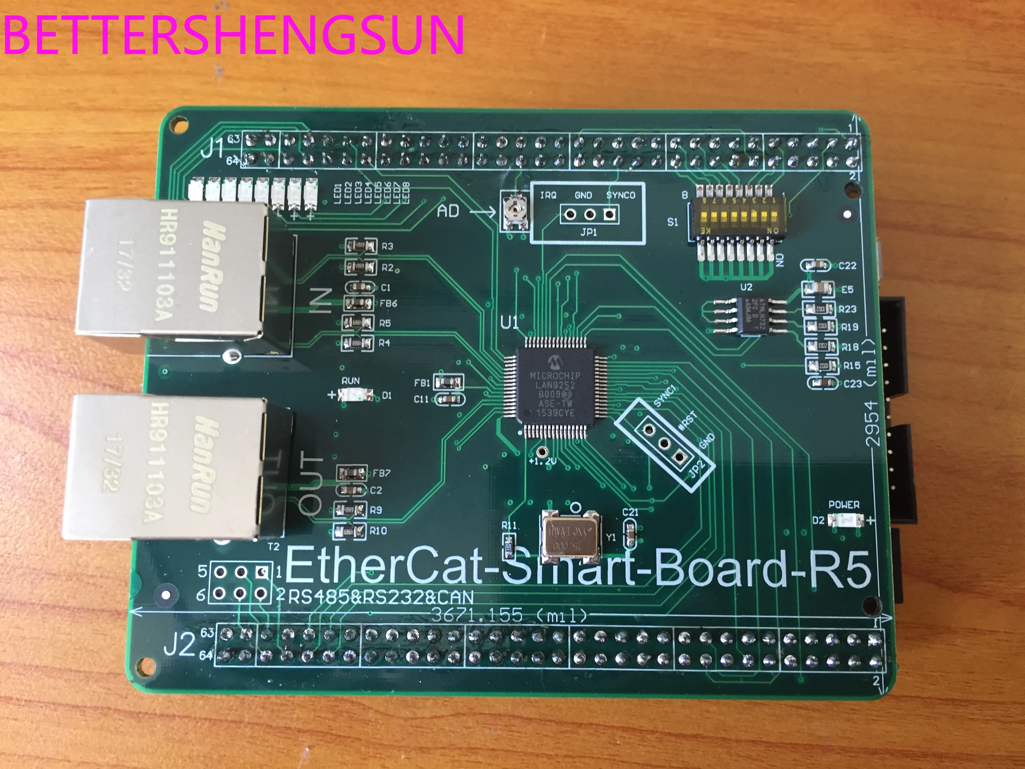 

EtherCat-Smart-Board-LAN9252 доска/обучающая доска.