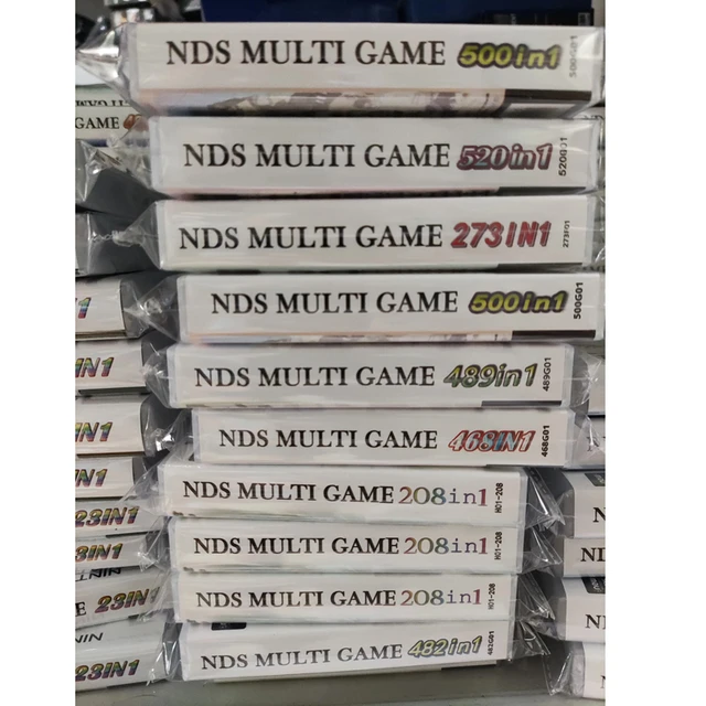 4300 500 486 208 em 1 compilação cartucho de jogos vídeo multi jogo  combinação cartão clássico para nintend nds ndsl ndsi 2ds 3ds console -  AliExpress