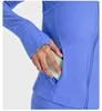 Lemon Ribbed Cropped Defines Stand Neck Jacket Lightweight Breathable High Elastic Fitness Yoga Coat Tight utdoor Sports Top 6