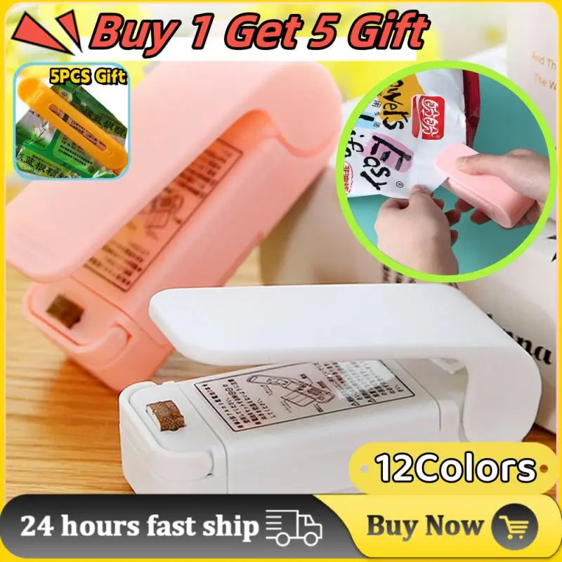 

Clip For Products Convenient Snack Sealing Kitchen Gadgets Plastic-envelop Machine Wholesale Hot Storage Bag Clip Creative 2023
