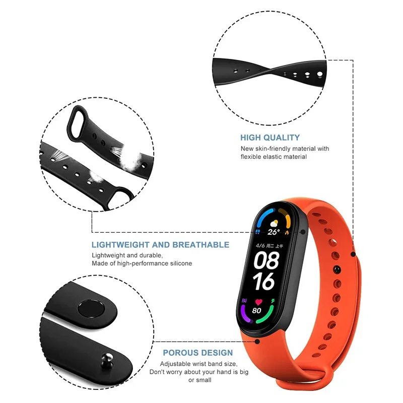 Silicone Wristband Strap for Smartwatches – Premium Accessory Bracelet